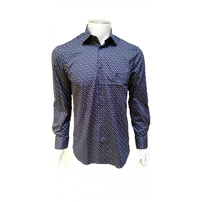 Chemise Regular Fantaisie Fonds Marine BANDE ORIGINALE Chemise Regular Fantaisie Fonds Marine BANDE ORIGINALE