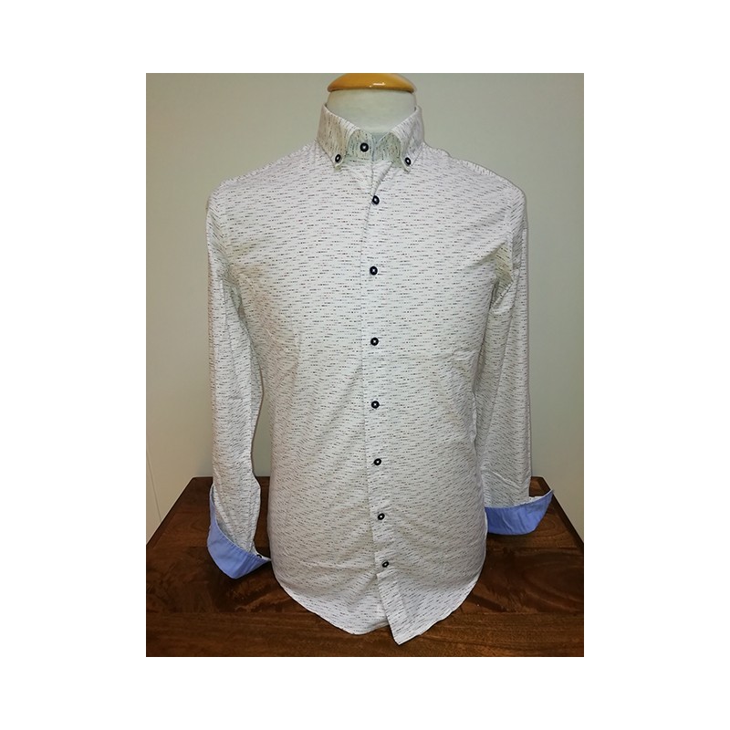 Chemise Blanc Flammée REDMOND Chemise Blanc Flammée REDMOND