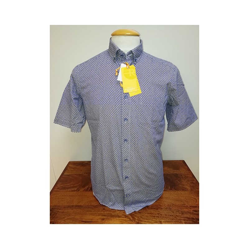 Chemise Manches Courtes Mosaïque Coton REDMOND Chemise Manches Courtes Mosaïque Coton REDMOND