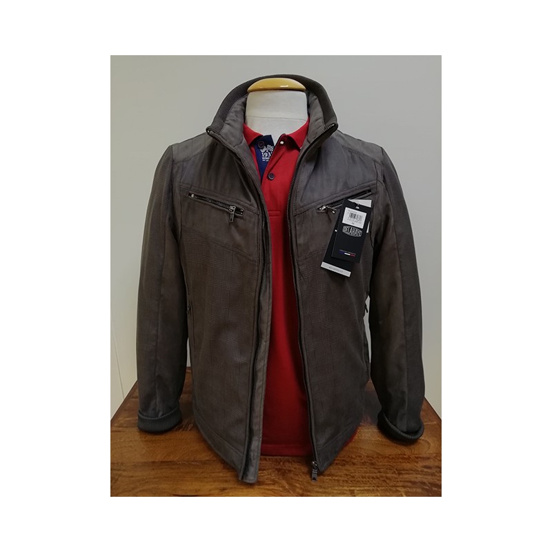 Blouson Suédine Prince de Galles DELAHAYE Blouson Suédine Prince de Galles DELAHAYE