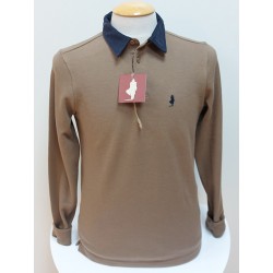 Polo chaud col velours beige MCS