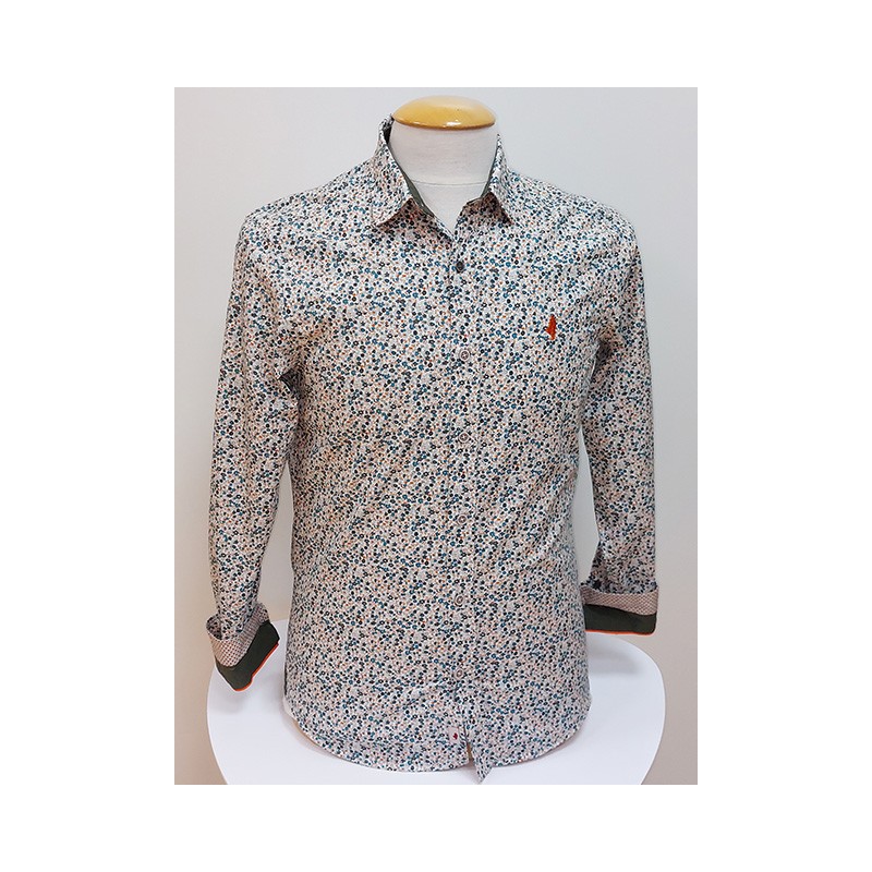 Chemise Fleurs sauvages vert MCS Chemise Fleurs sauvages vert MCS