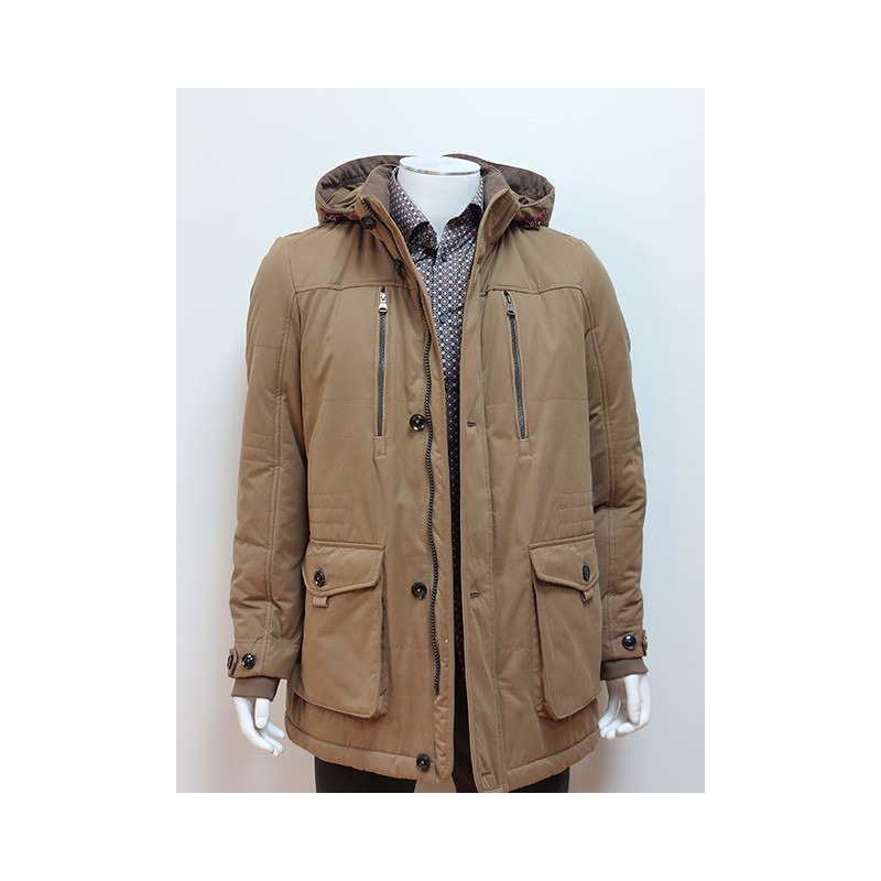 Parka Capuche Camel Cofox