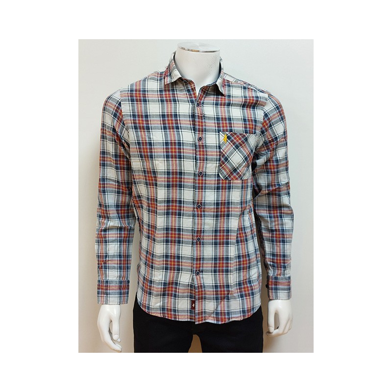 Chemise à carreaux Rouge MCS Chemise à carreaux Rouge MCS