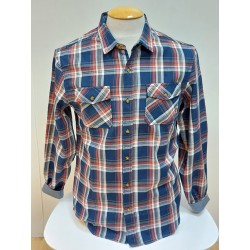 Chemise à carreaux Dorbet Bleu Orange Kaki LEE COOPER