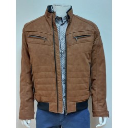 Blouson Suédine Camel DELAHAYE