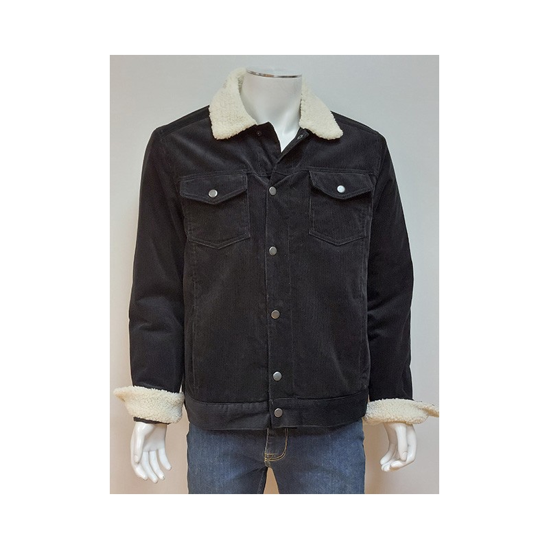 Blouson Velours Noir PARTNER'S