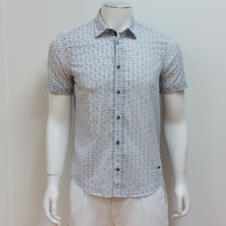 Chemise manches courtes motifs DELAHAYE