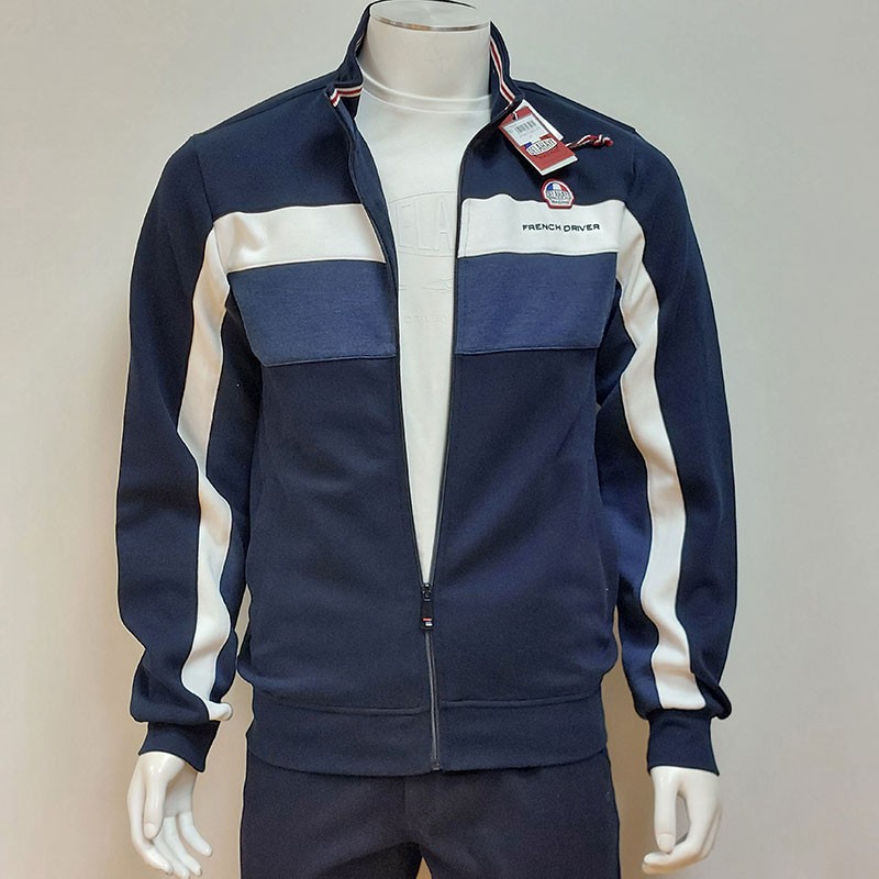 Gilet French Driver Navy DELAHAYE Gilet French Driver Navy DELAHAYE