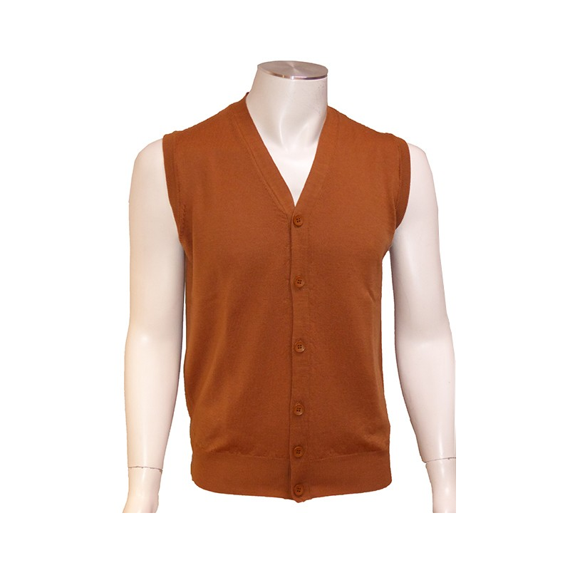 Gilet sans manche Uni Ocean Sport Caramel TRIS COTTON Gilet sans manche Uni Ocean Sport Caramel TRIS COTTON