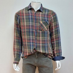 Chemise double face à carreaux en denim MCS