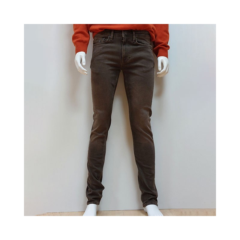 Jean stretch regular tapered coloré Chocolat MCS Jean stretch regular tapered coloré Chocolat MCS