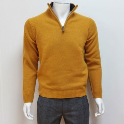 Pull Col Zip Laine Doster Miel LA SQUADRA