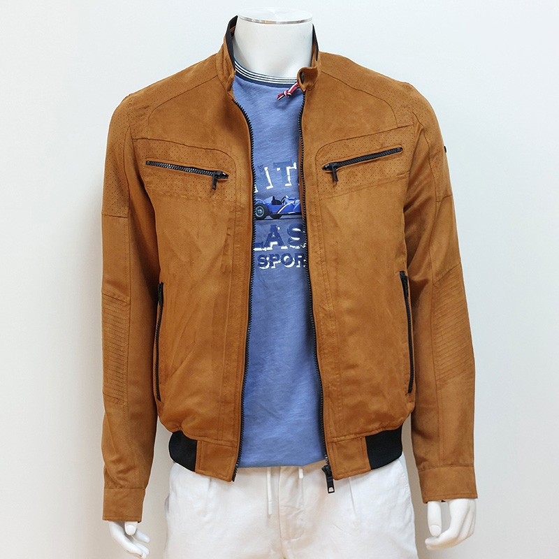 Blouson Suédine Cognac DELAHAYE
