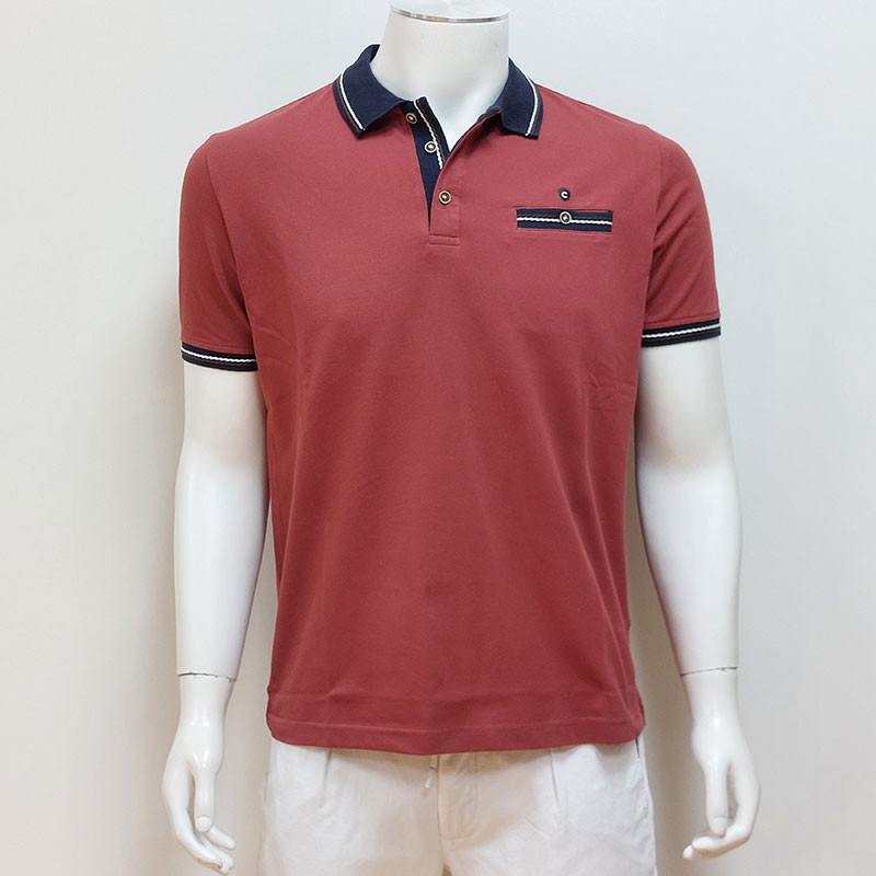 Polo Manches Courtes Brique COFOX