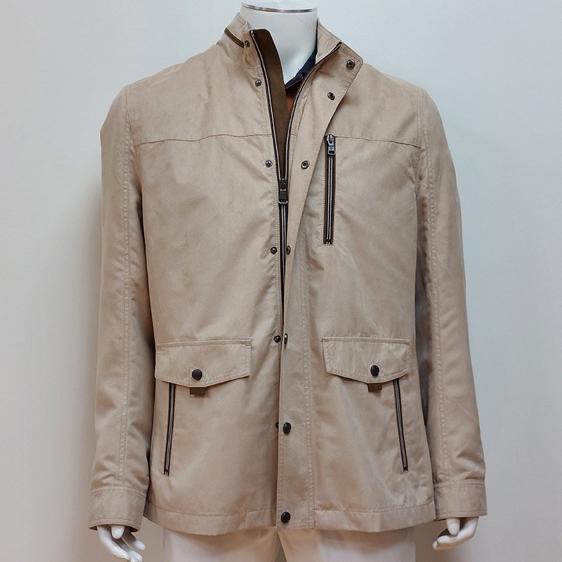 Parka suédine Beige COFOX Parka suédine Beige COFOX