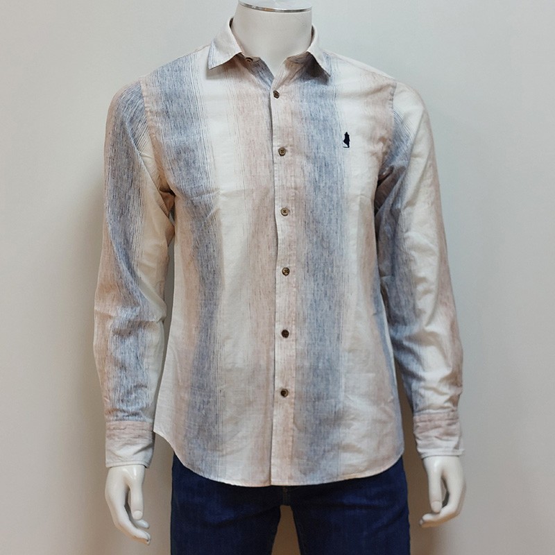 Chemise à grosses rayures colorées MCS