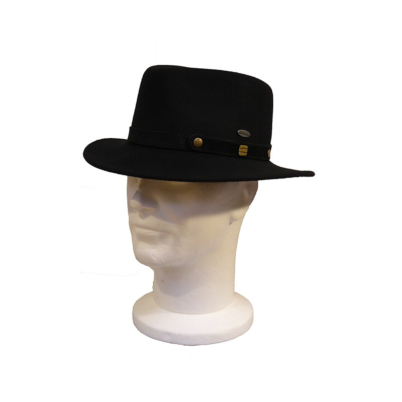 Chapeau Feutre Traveller Noir GOTTMANN Chapeau Feutre Traveller Noir GOTTMANN
