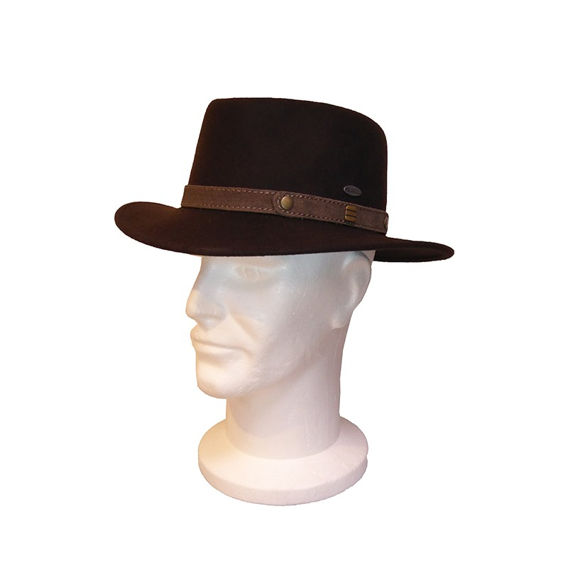 Chapeau Feutre Traveller Marron GOTTMANN Chapeau Feutre Traveller Marron GOTTMANN