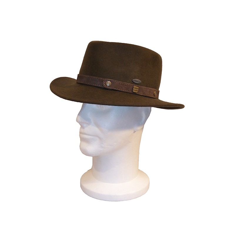 Chapeau Feutre Traveller Olive GOTTMAN Chapeau Feutre Traveller Olive GOTTMAN