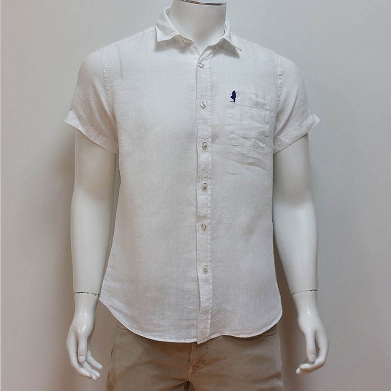 Chemise manches courtes 100% lin Chemise manches courtes 100% lin
