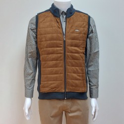 Gilet Sans Manches matelasse Brun DELAHAYE