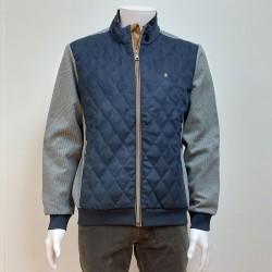 Cardigan zip matelassé Marine COFOX