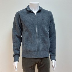 Gilet zip bouclette Antracite COFOX