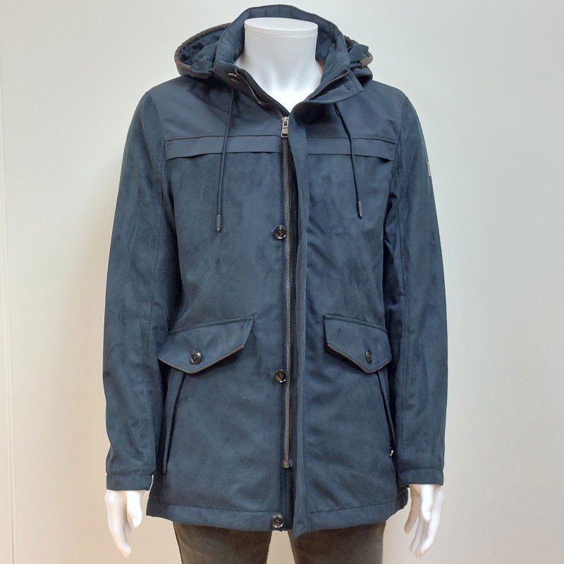 Surveste Capuche Suédine Marine COFOX