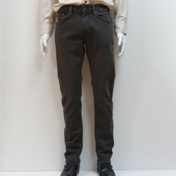 Jean stretch regular tapered coloré chocolat MCS