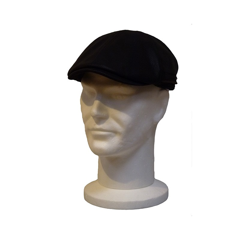 Casquette Cuir Redding Cuir Veau Noir Casquette Cuir Redding Cuir Veau Noir