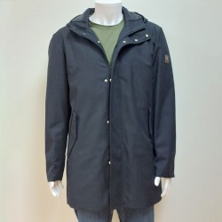 Parka à capuche matelassée Bleu marine MCS