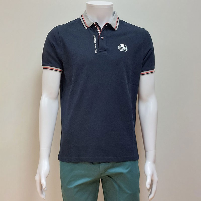 Polo coton bleu marine Lasuper DELAHAYE