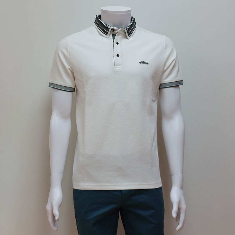 Polo coton maille écru Lemurzim DELAHAYE