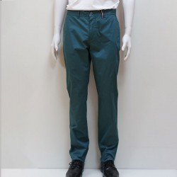Pantalon en coton vert Paruline DELAHAYE