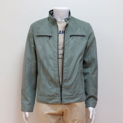 Blouson avec poches zippées vert sauge Bosona DELAHAYE