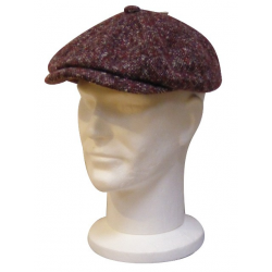 Casquette Tweed Prune Hatteras STETSON