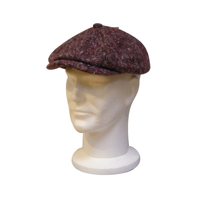 Casquette Tweed Prune Hatteras STETSON Casquette Tweed Prune Hatteras STETSON