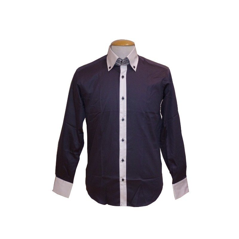 Chemise Ville Fantaisie Anthracite Romano Rossi Chemise Ville Fantaisie Anthracite Romano Rossi