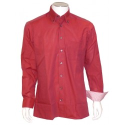 Chemise Ville Fil à Fil Rouge OLYMP