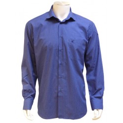 Chemise Fantaisie Indigo Imprimée Motifs  BANDE ORIGINALE