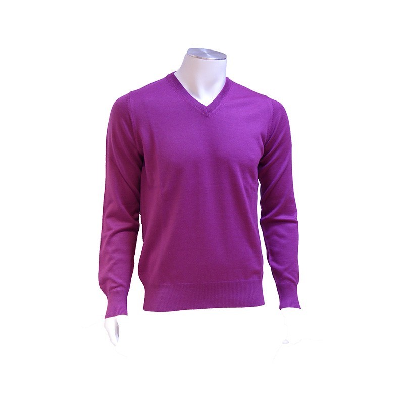 Pull V Uni Pourpre OLIVER HOLTON Pull V Uni Pourpre OLIVER HOLTON