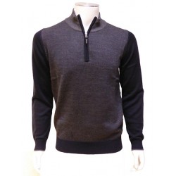 Pull Zip bicolore PETER COFOX