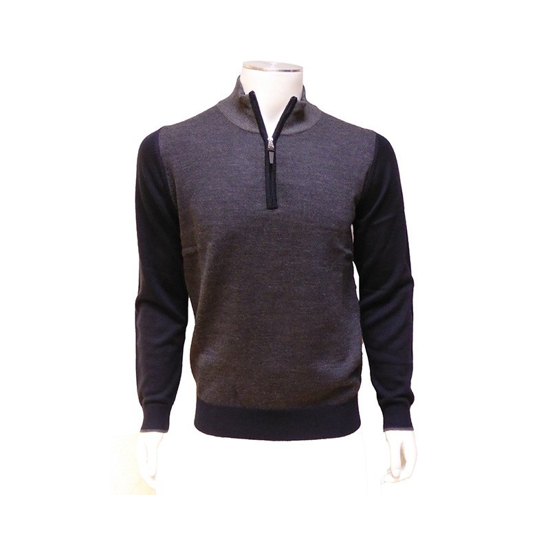 Pull Zip bicolore PETER COFOX Pull Zip bicolore PETER COFOX