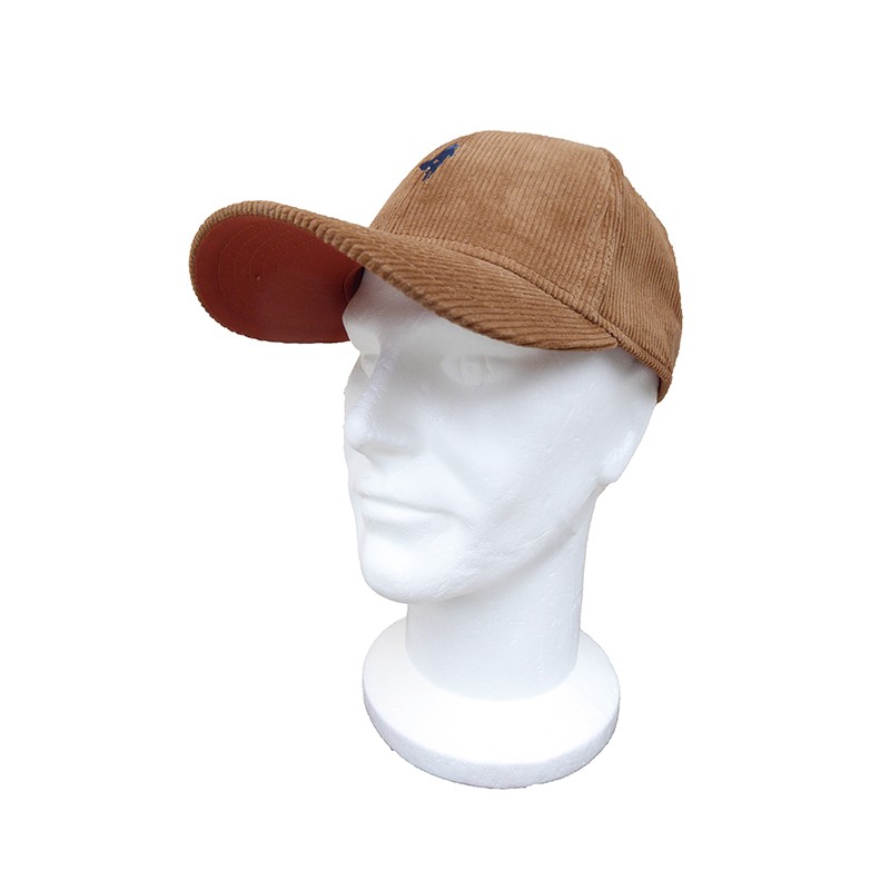 Casquette US Velours Cognac MCS Casquette US Velours Cognac MCS