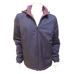 Veste Doudoune Réversible Marine Aubergine Cofox